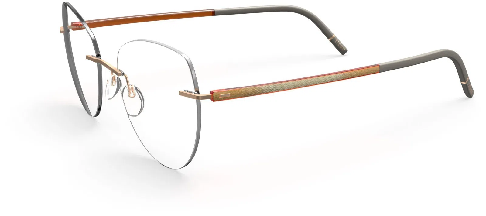 Silhouette The Wave Chassis Rimless 5567 Eyeglasses - view 115